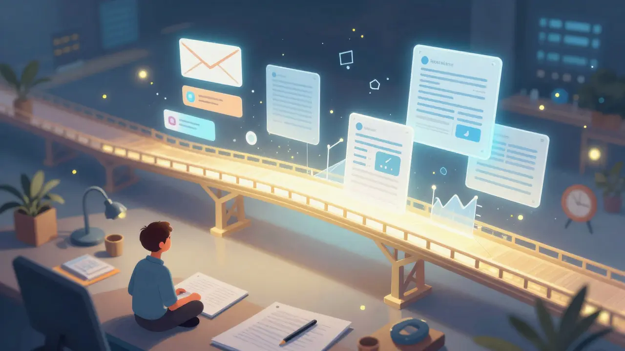 Código Python se transformando em ponte entre tarefas cotidianas e resultados de inteligência artificial.